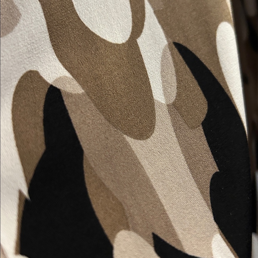 Ellen Tracy Brown And White Patterned Cardigan - image 3